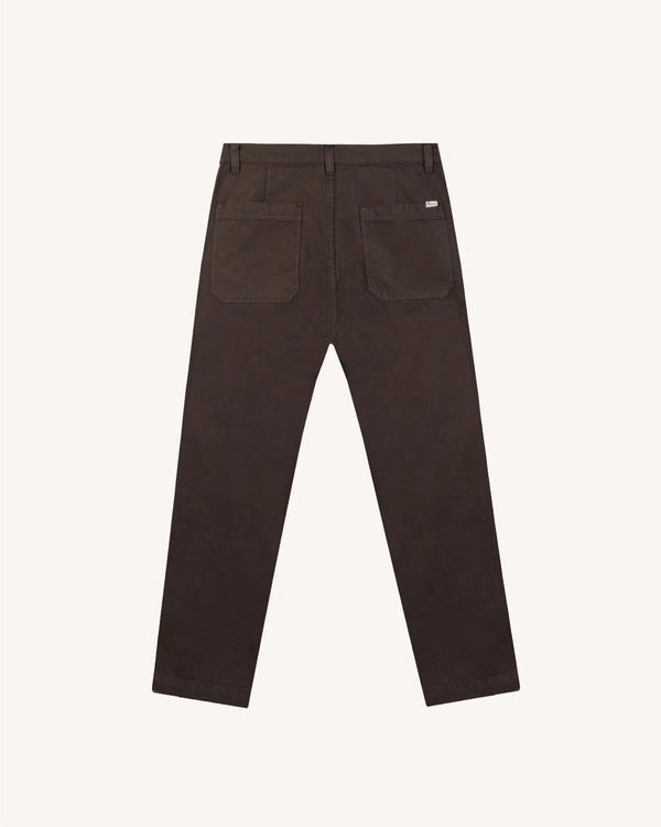 Faguo Hagenau Brown Workwear Hose Herren Baumwolle braun