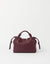 O MY BAG Kiki Mini Dark Cherry Soft Grain Ledertasche rot braun