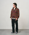 Gramicci Thermal Fleece Pullover Multi Stripe Herren Quarter Zip multi