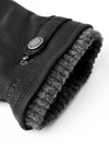 Hestra Utsjö Handschuh Leder Herren schwarz