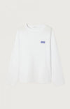 American Vintage Gixy Blanc Longsleeve Oversized Langarm-Shirt Herren Weiß