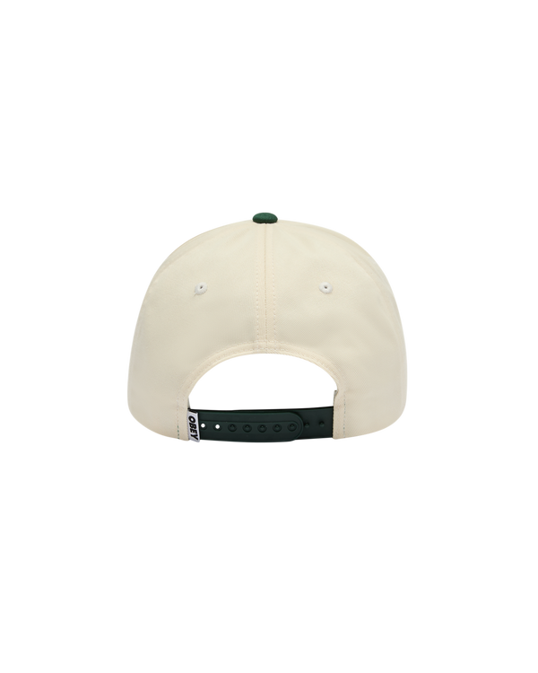Obey Delta 5 Panel Snapback Black Multi grün