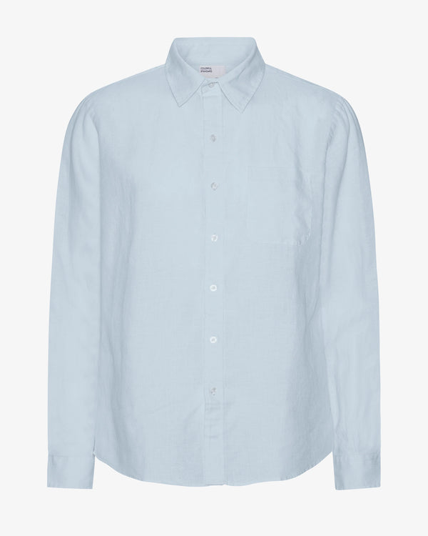 Colorful Standard Polar Blue Leinenhemd Herren hellblau