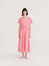 Bobo Choses V-neck Shirt Dress Damen rosa