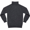 Harley of Scotland Lammwoll-Rollkragenpullover Herren Anthrazit – Stylingansicht hinten