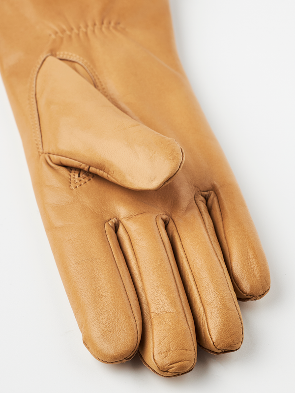 Hestra Elisabeth Camel Lederhandschuhe Damen hellbraun – Ansicht 2