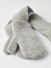Hestra Uma Mitt Grey Schal-Fäustlinge unisex grau – Ansicht 3