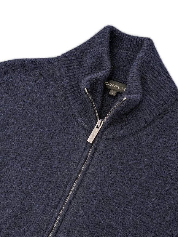 JOHNNYLOVE Lemar Navy – detail-kragen-zip