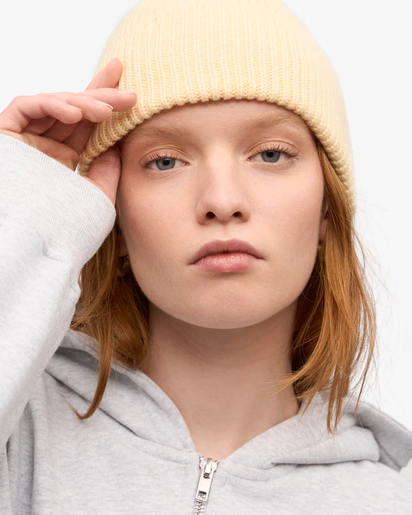 Colorful Standard Merino Beanie Mütze Soft Yellow Unisex hellgelb