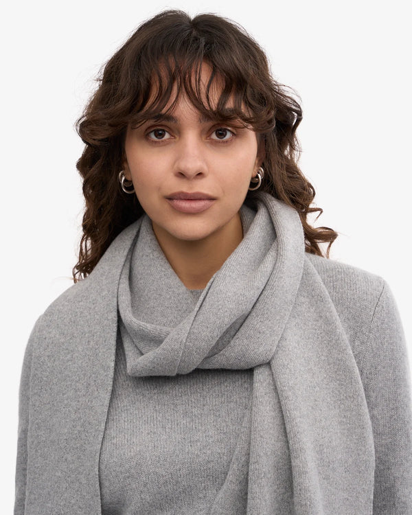 Colorful Standard Merino Wool Schal Heather Grey Unisex hellgrau