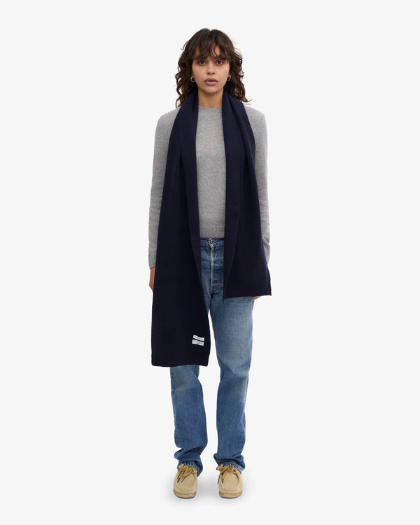 Colorful Standard Merino Wool Schal Unisex Navy Blue