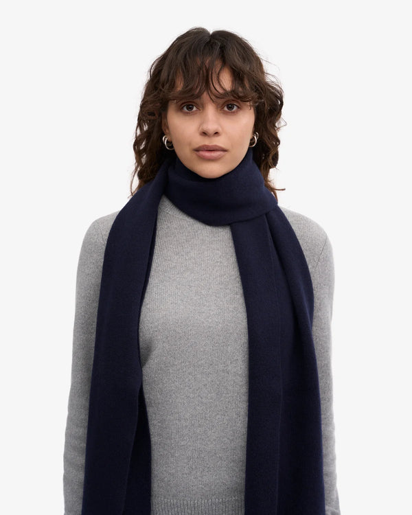 Colorful Standard Merino Wool Schal Unisex Navy Blue