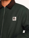 OLOW Yarm Jacke Vert Mélèze – Innentasche und Flanellfutter
