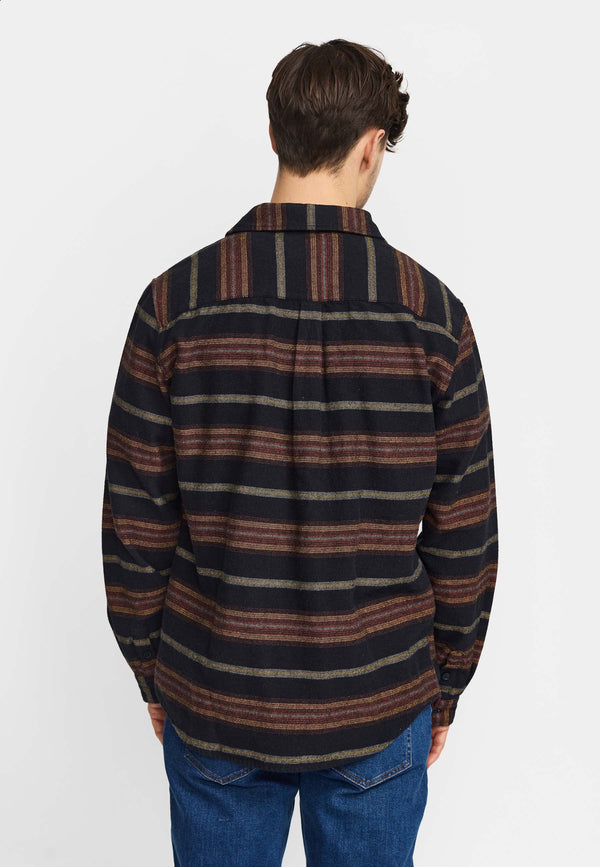 Revolution Casual Shirt Red Herren – Rückenansicht am Model