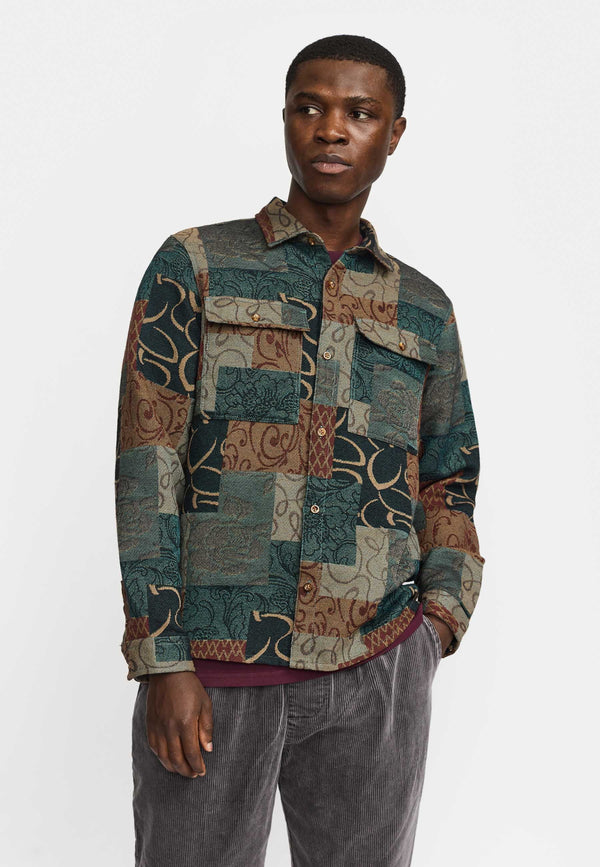 Revolution Utility Shirt Hemd Petrol – Vorderansicht geschlossen