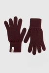 Woolish Iki Merinohandschuhe unisex dunkelrot – Ansicht 2