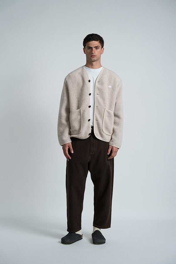 Wooden Store Cortina Buttons Cammello Cardigan Herren camel