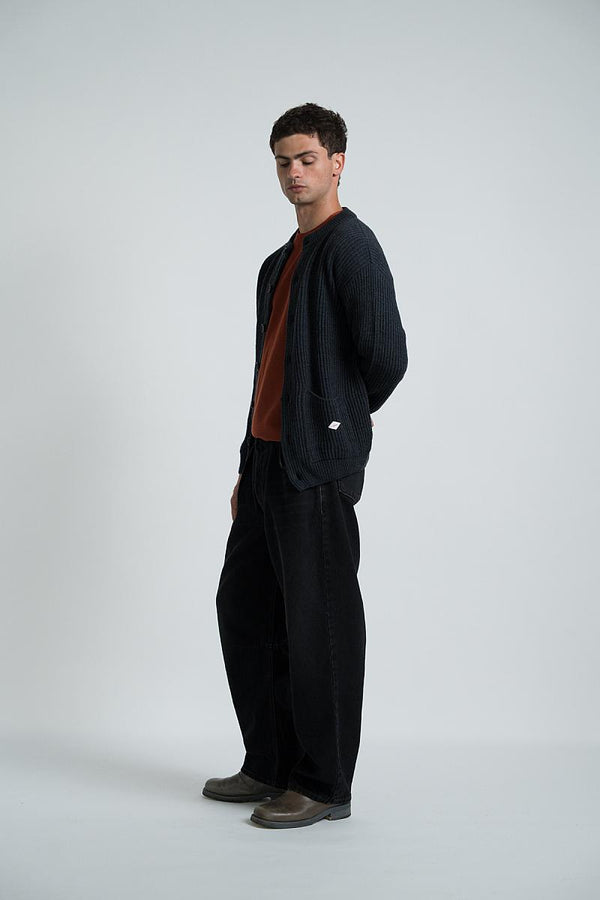 Wooden Store Cortina Buttons Antracite Cardigan Herren anthrazit